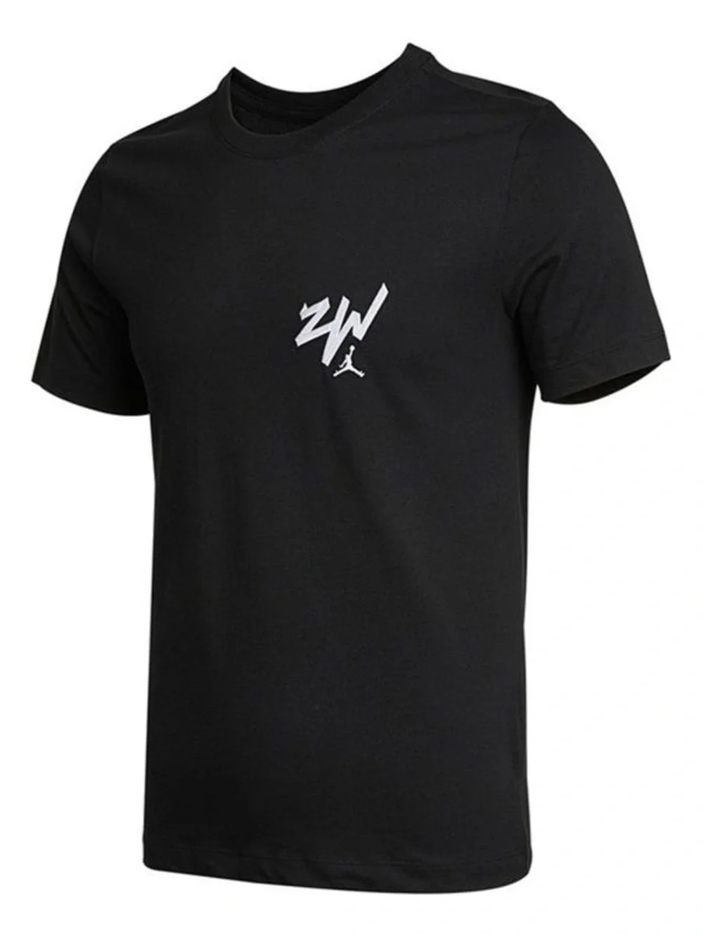Jordan Black Short-Sleeve Tee with ZW Chest Logo